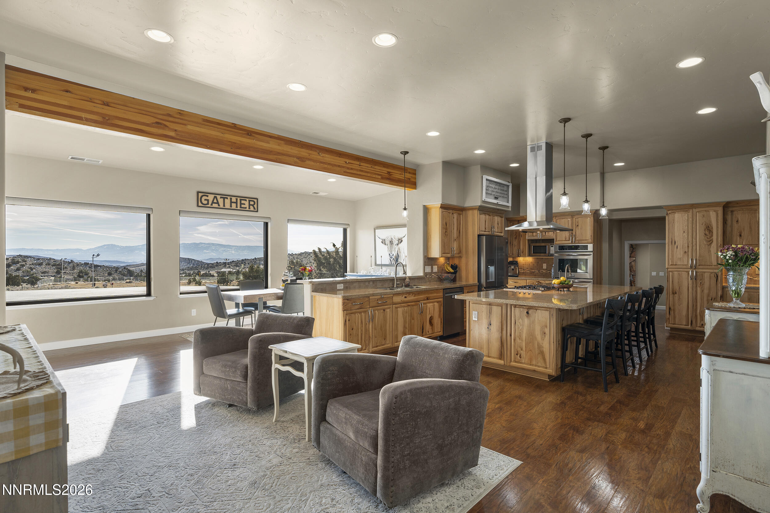 730 Encanto Drive Sparks, NV 89441 - Photo 38 of 87 a living room with furniture kitchen view and a large window