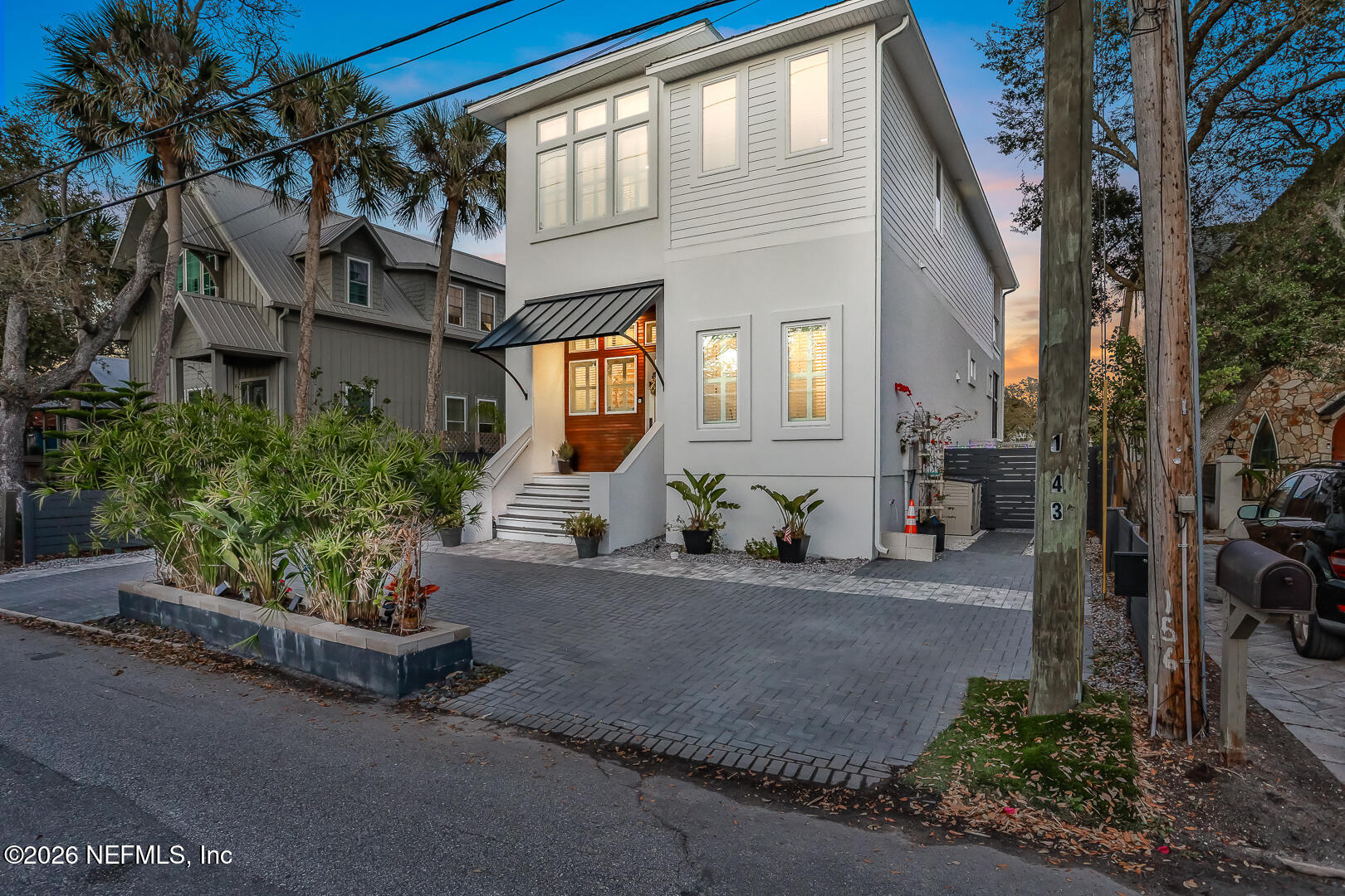 143 Washington Street St. Augustine, FL 32084 - Photo 69 of 76 a view of a house with a street