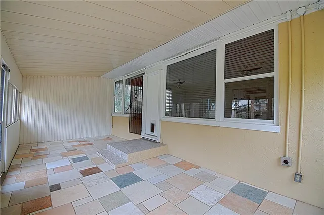 a view of an entrance door of the house