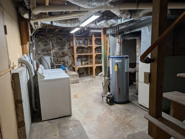 a view of water heater room