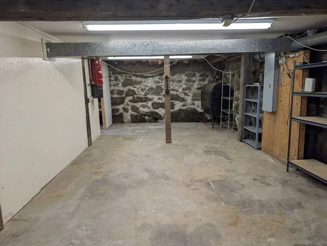 a view of a room with an empty space