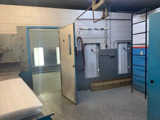 a view of a street with trees