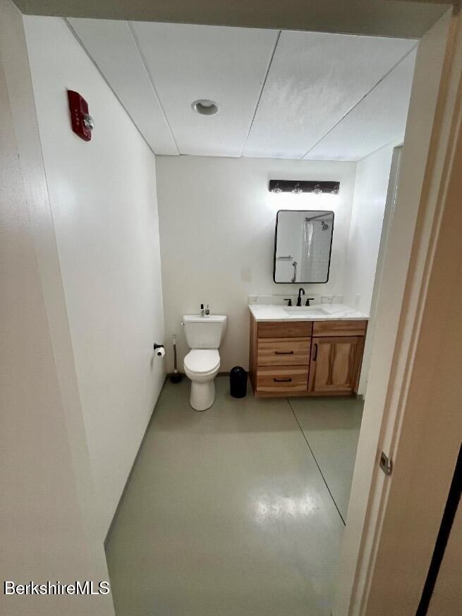 160 Water Street, Unit 110 Williamstown, MA 01267 - Photo 7 of 12 a bathroom with a sink a toilet and mirror