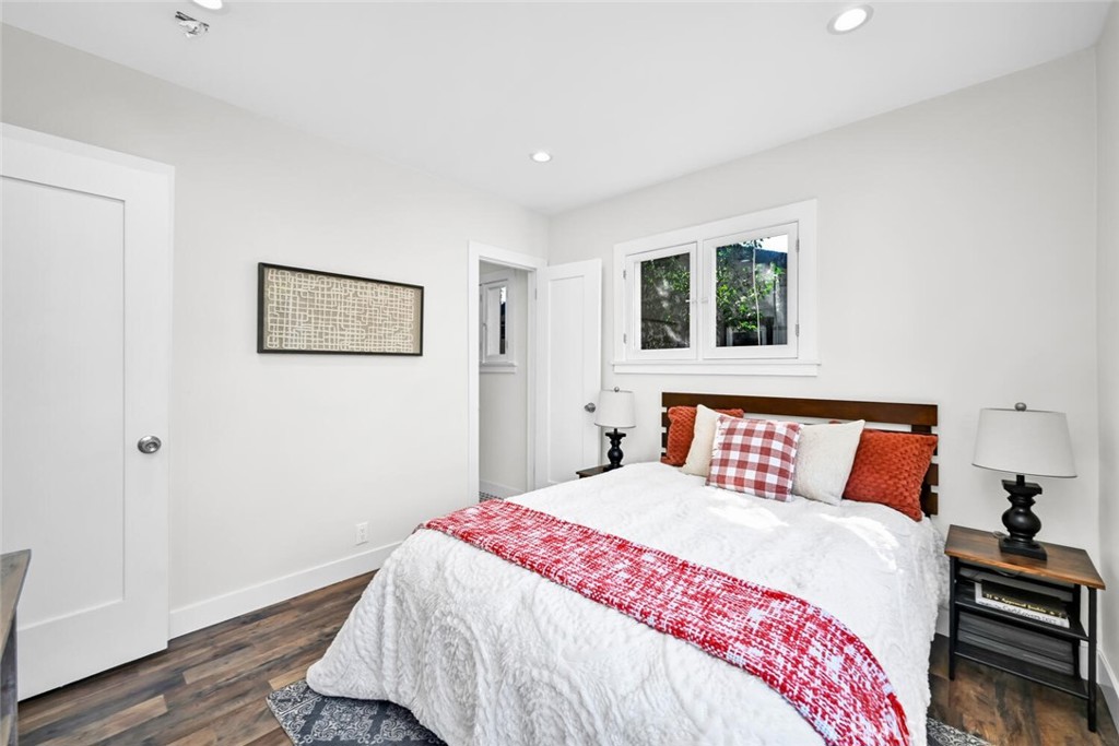 294 Bella Vista Avenue Pasadena, CA 91107 - Photo 29 of 37 a bedroom with a large bed and a window
