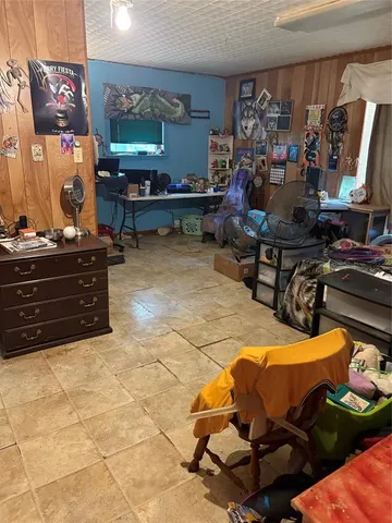 a room with musical instruments