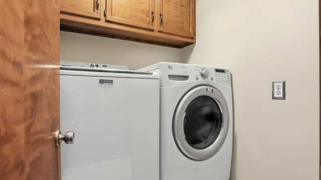 a bedroom with a bed and dresser