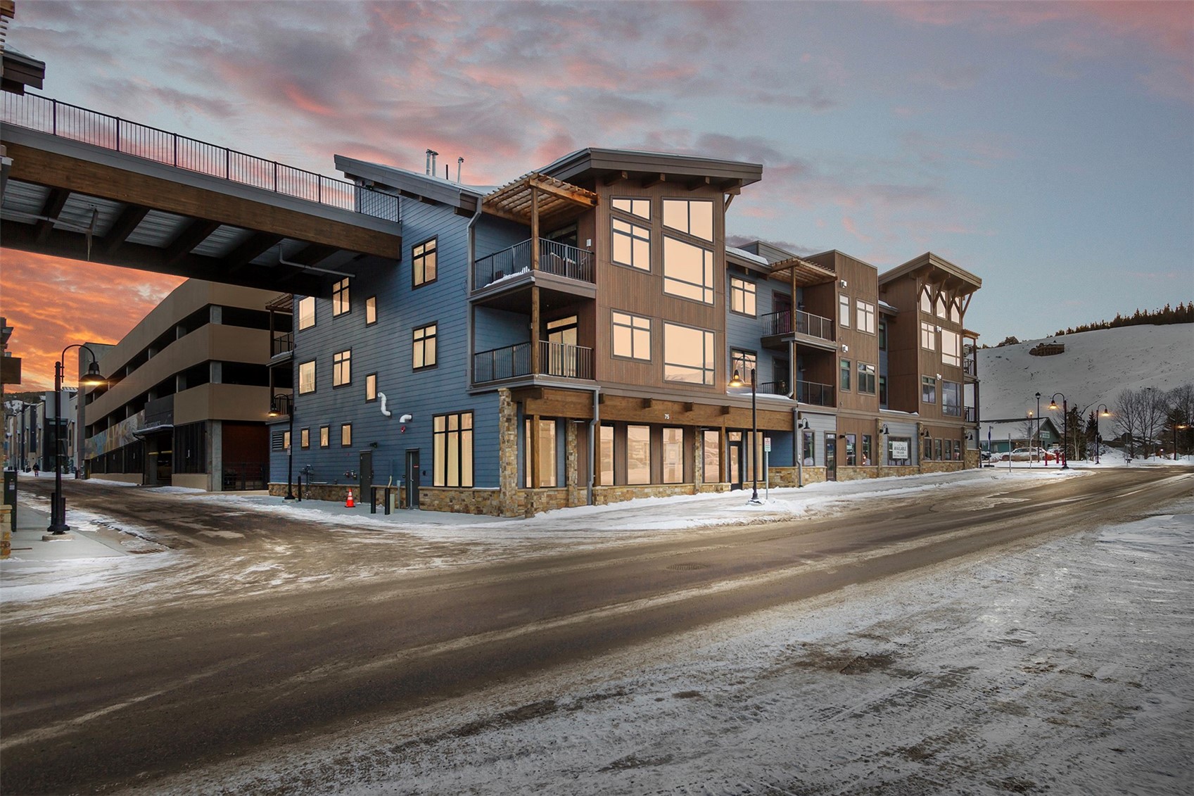 75 West 4th Street, Unit 305W Silverthorne, CO 80498 - Photo 28 of 30 a front view of a building with a street