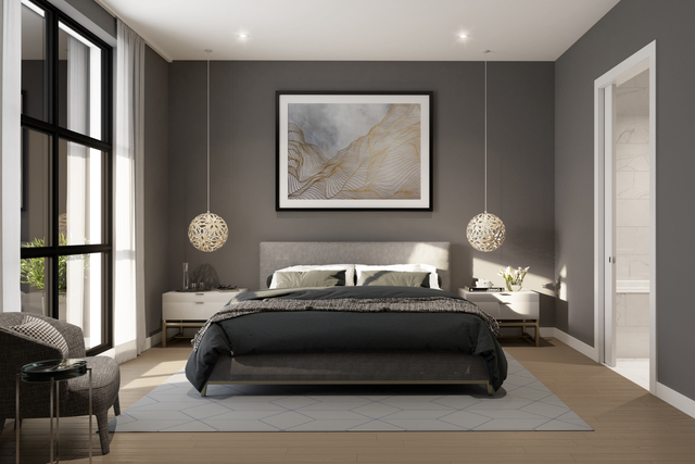 6 North Carpenter Street, Unit 2D Chicago, IL 60607 - Photo 7 of 9 a bedroom with a bed and a window