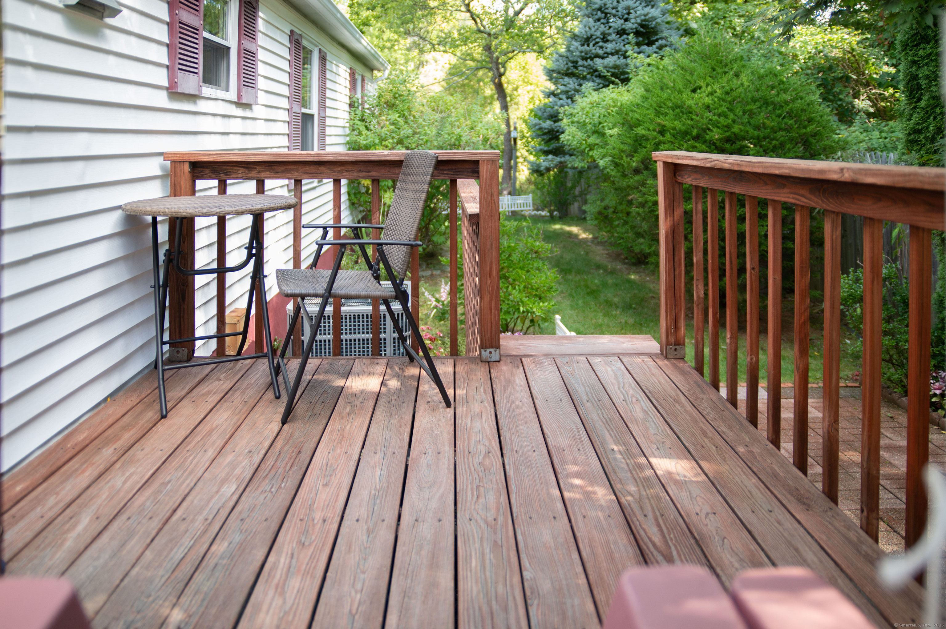 26 Crescent Park Road Westport, CT 06880 - Photo 19 of 23 a view of balcony with wooden floor and fence