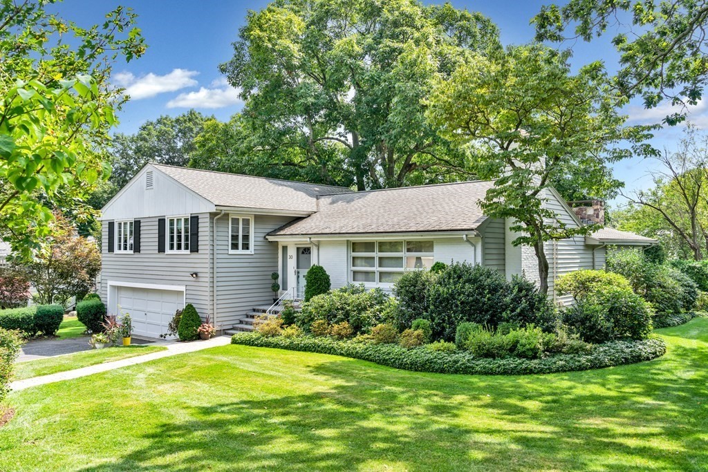 30 Burdean Road Newton, MA 02459 - Photo 2 of 29 a aerial view of a house next to a yard