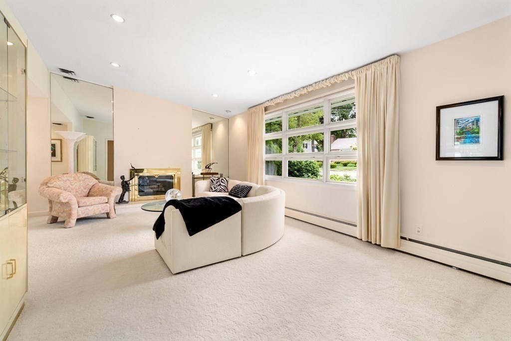 30 Burdean Road Newton, MA 02459 - Photo 7 of 29 a living room with furniture and a large window