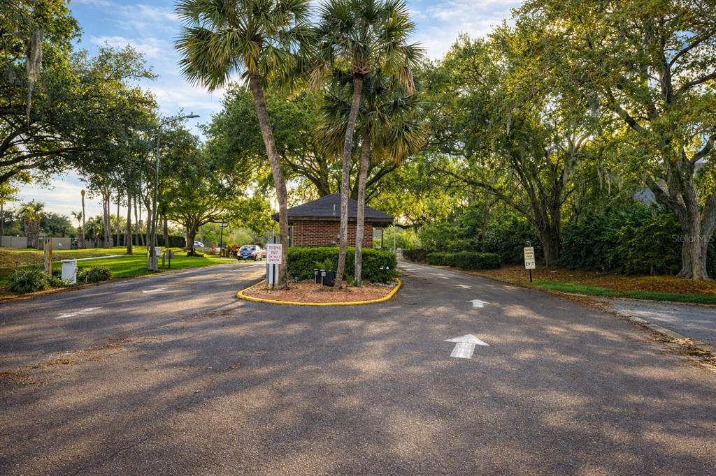 3637 Downfield Place, Unit 402 New Port Richey, FL 34655 - Photo 35 of 39 a view of a street with trees and houses