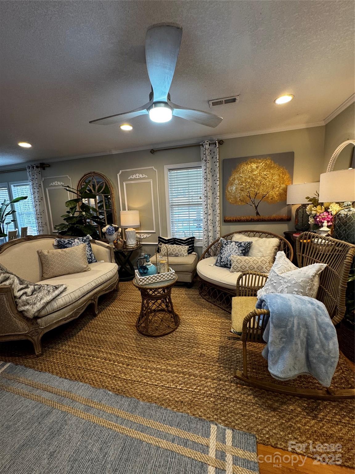 404 Moss Springs Road Albemarle, NC 28001 - Photo 6 of 33 a living room with furniture kitchen view and a large window
