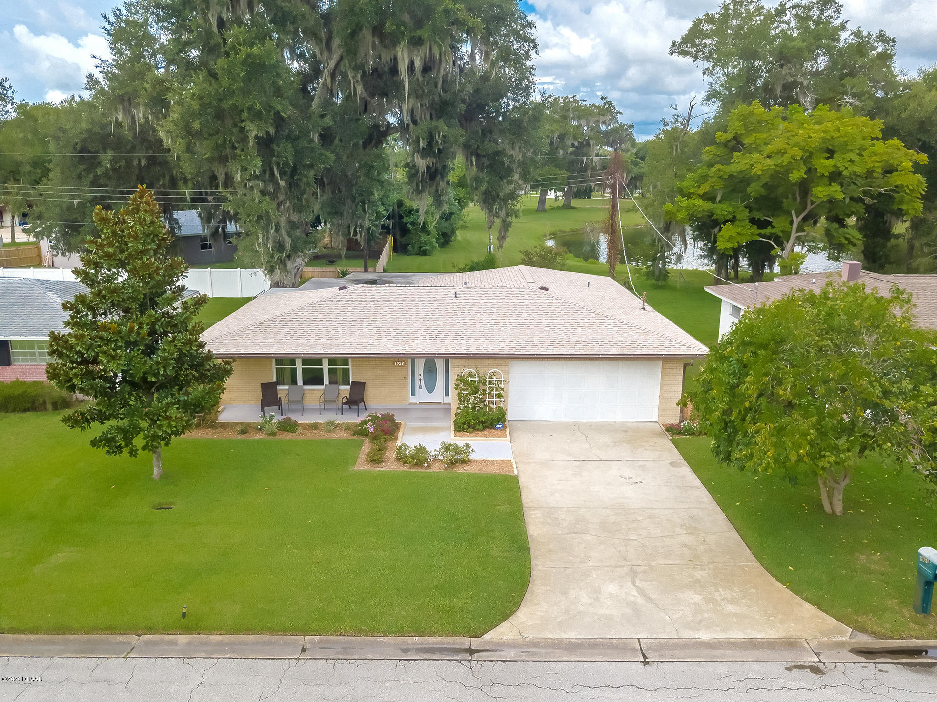 1028 Cherokee Ranch Road Holly Hill, FL 32117 - Photo 3 of 34 Aerial view of front