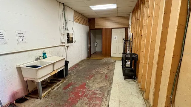 a view of a house with a large tree and a yard