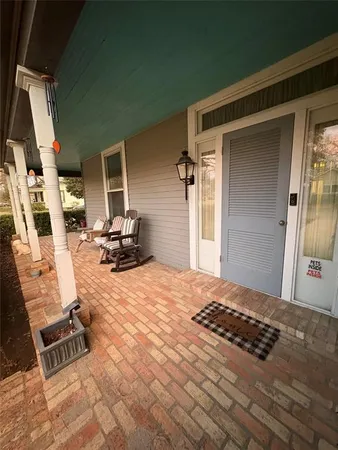 a view of outdoor space with seating area