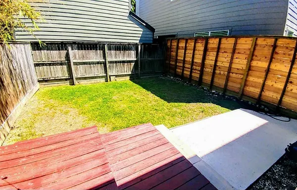 a view of sitting area in front of house