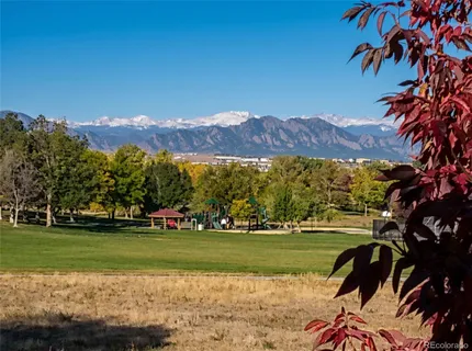 a view of a golf course with a lake