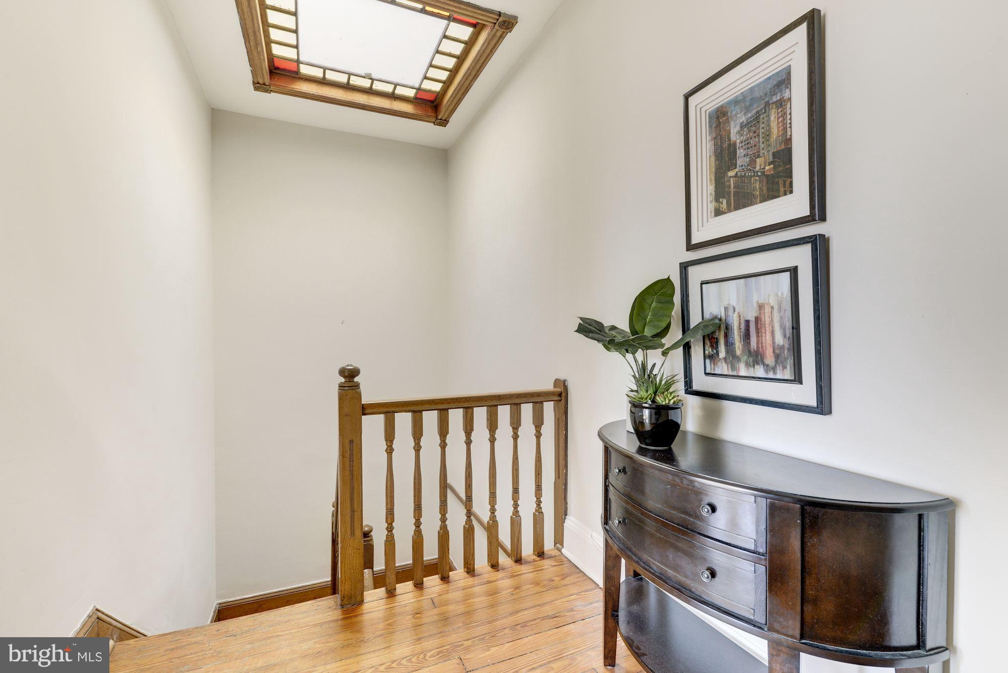 505 4th Street Southeast Washington, DC 20003 - Photo 10 of 23 Top floor landing with skylight