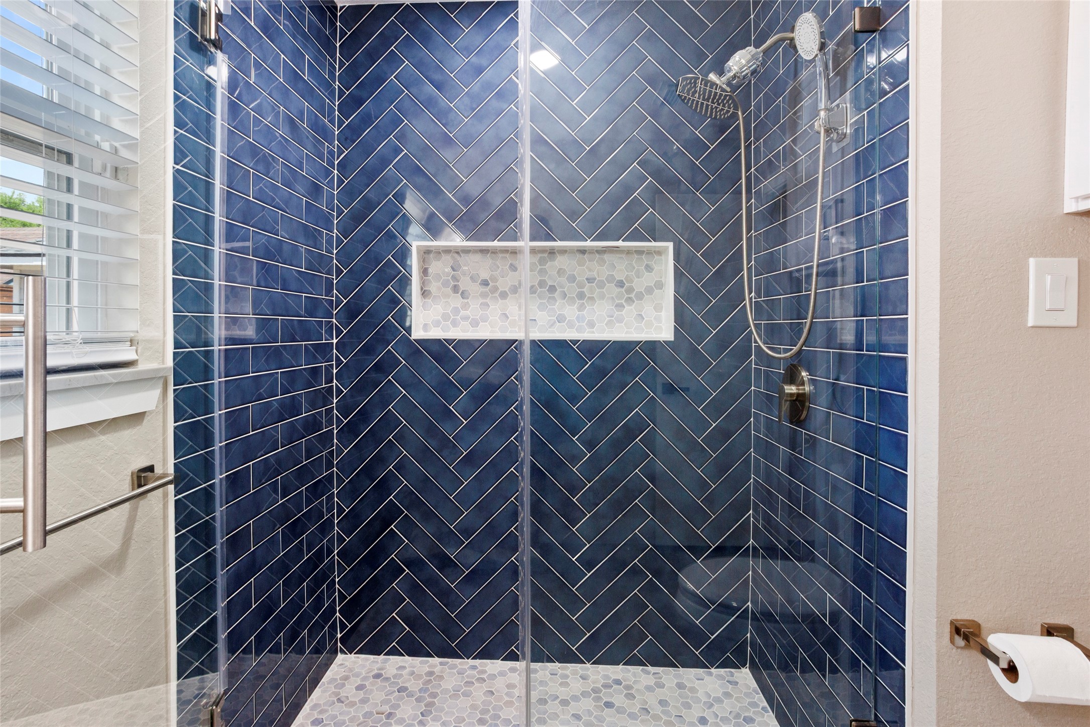 3105 Garrow Street Houston, TX 77003 - Photo 12 of 26 Updated downstairs bathroom with walk-in shower.