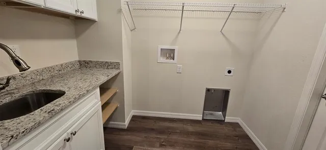a view of a kitchen from a sink