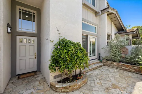 a view of a potted plants in front of a door