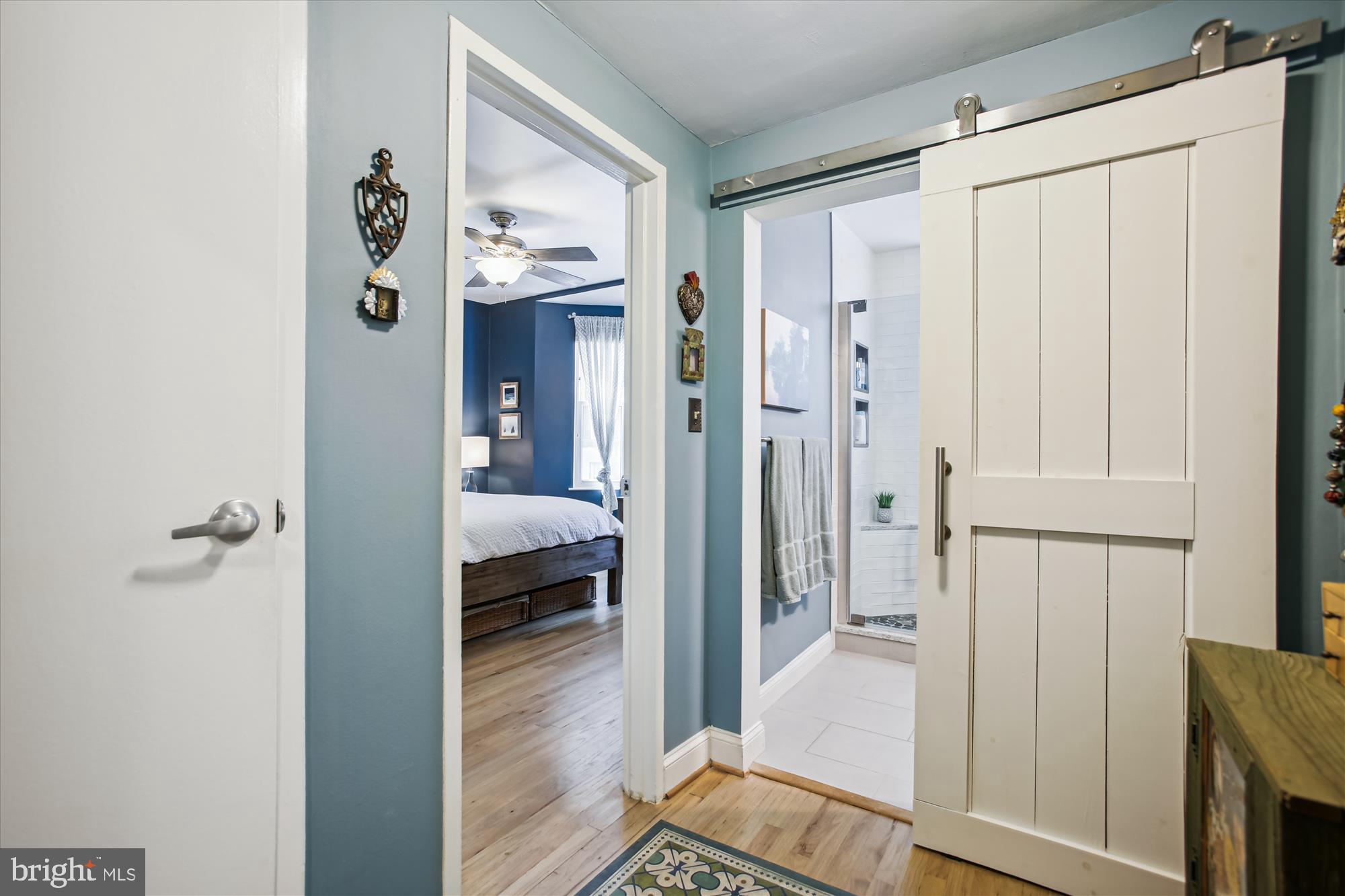 1669 Columbia Road Northwest, Unit 210 Washington, DC 20009 - Photo 22 of 33 Hallway view to bathroom & Bedroom #1