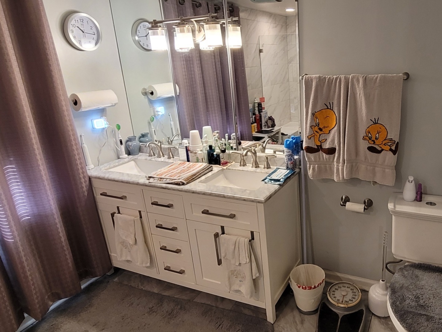 7432 West Gregory Street Chicago, IL 60656 - Photo 21 of 42 a bathroom with a sink vanity mirror bathtub and toilet