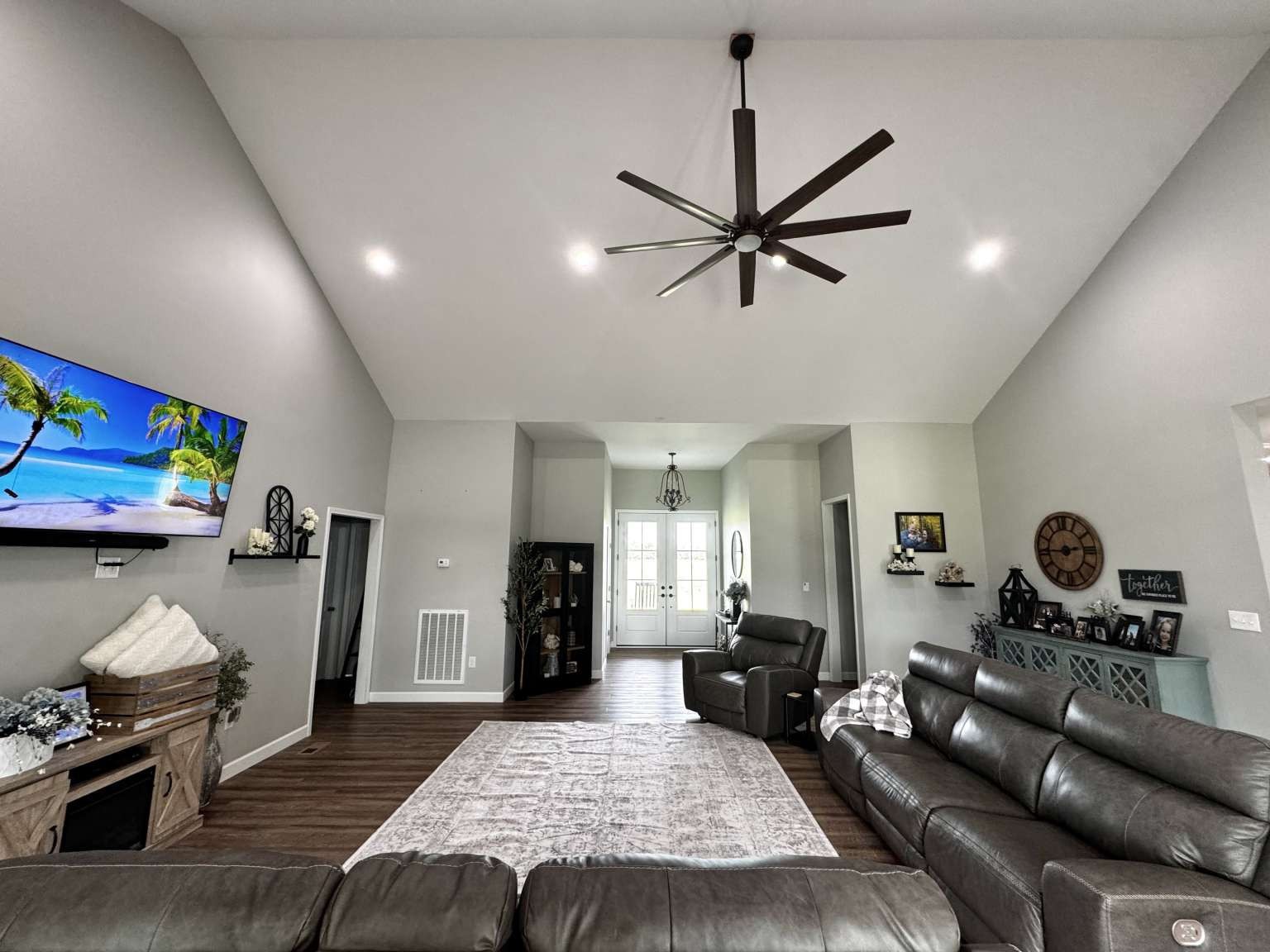 5056 Spencer Hale Road Morristown, TN 37813 - Photo 31 of 69 a living room with furniture and a flat screen tv