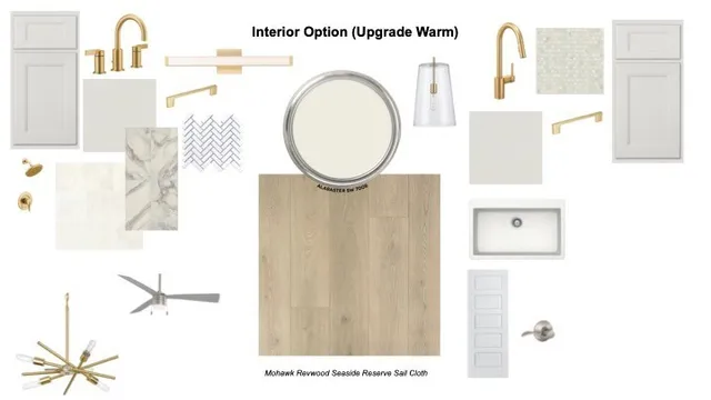 a picture of a bench in a white building