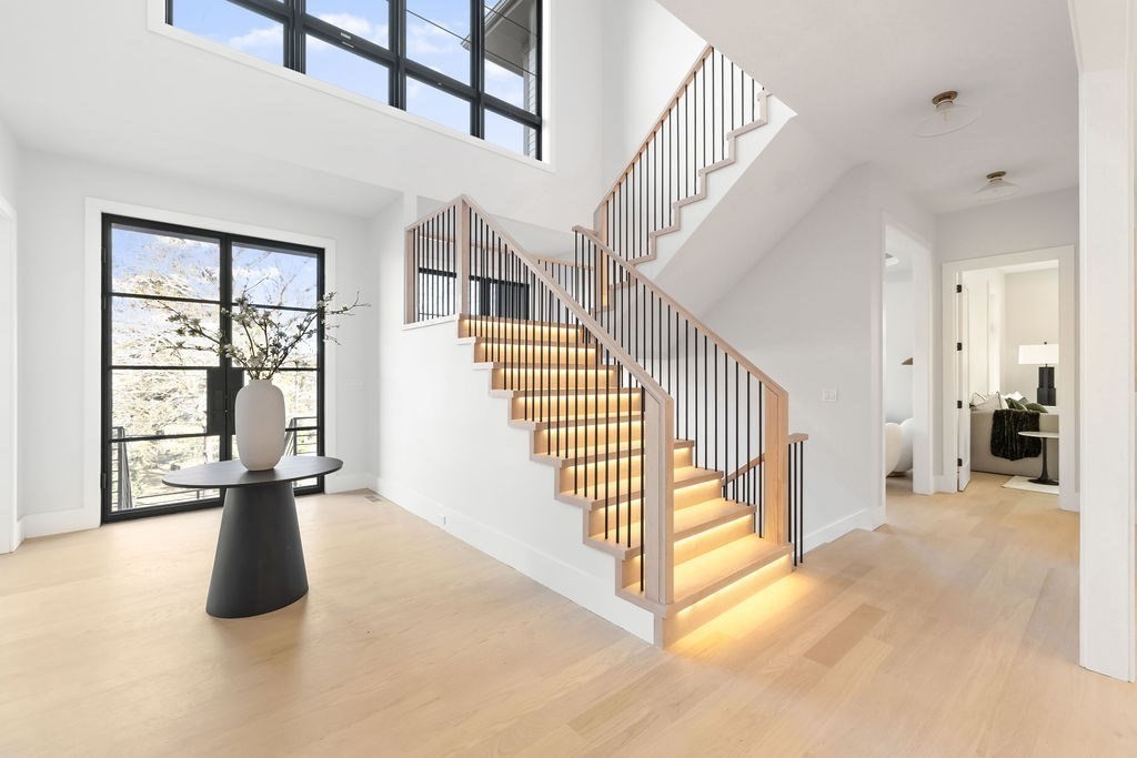 28 Cottonwood Road Newton, MA 02459 - Photo 13 of 25 a view of an entryway with staircase