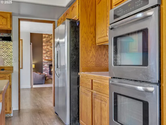 a view of living room with a fireplace