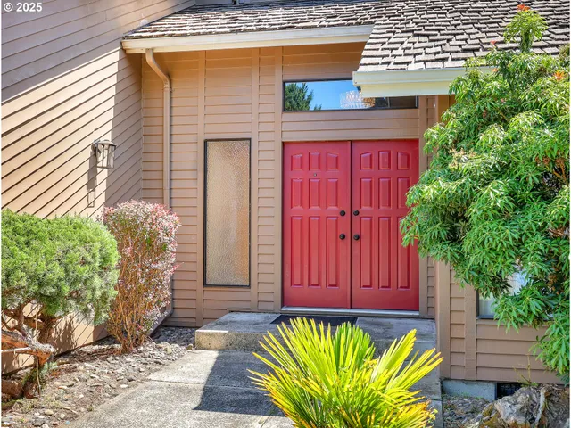 a front view of a house