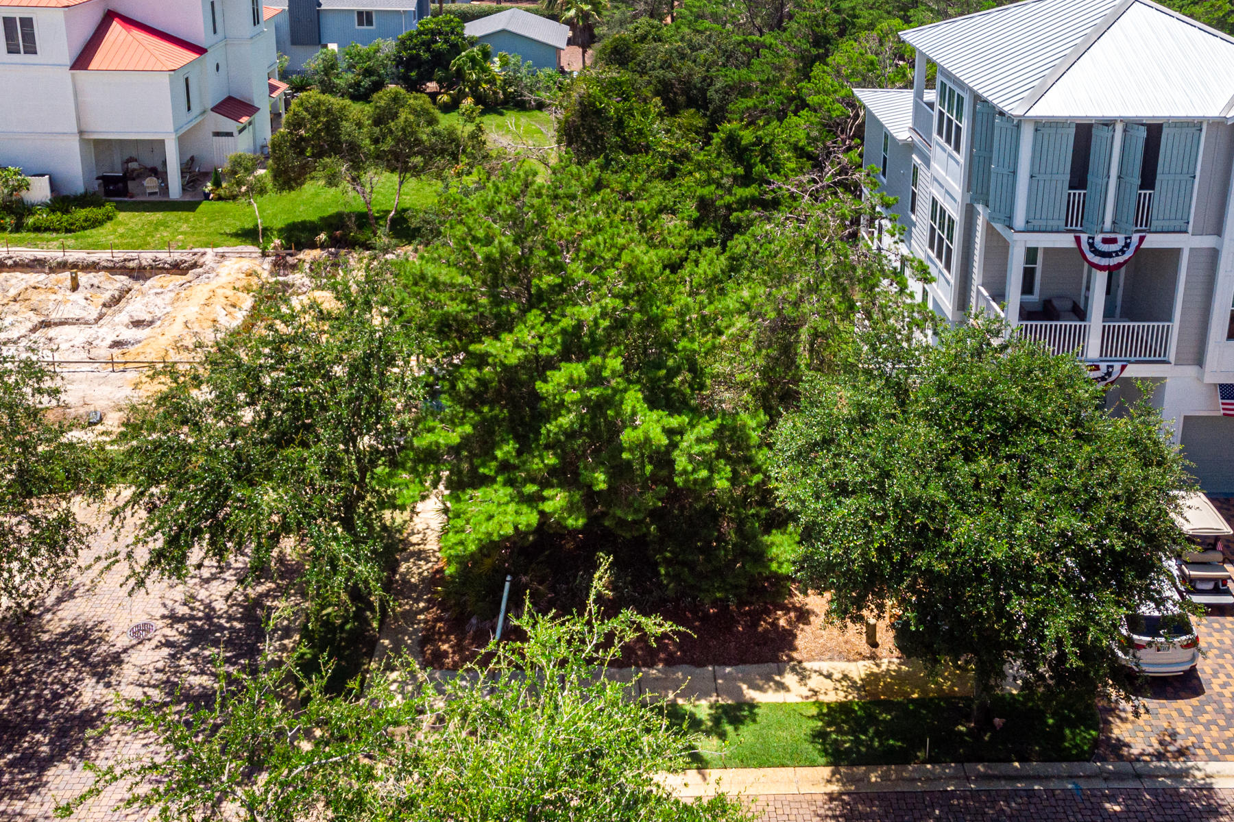 Lot 6 Pompano Pl Inlet Beach Inlet Beach, FL 32461 - Photo 19 of 34 a view of a garden with a house