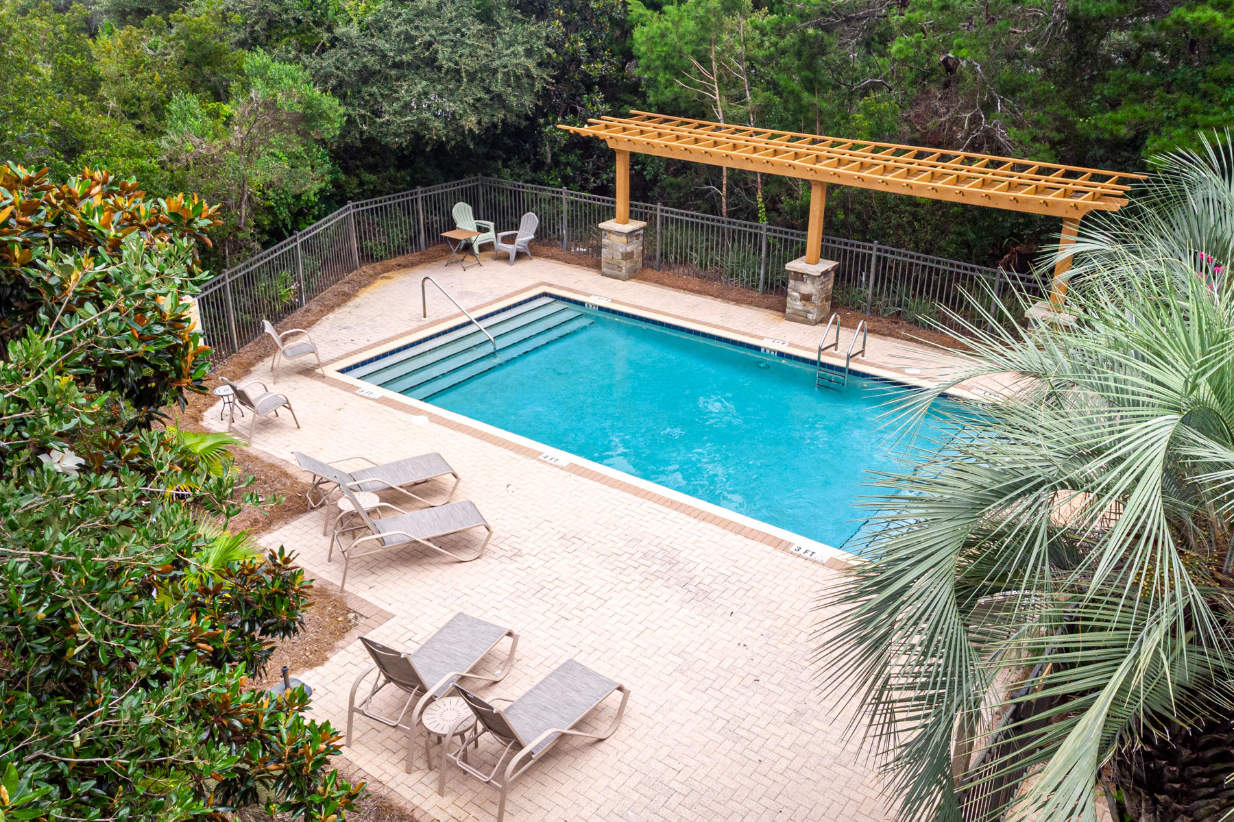 Lot 6 Pompano Pl Inlet Beach Inlet Beach, FL 32461 - Photo 2 of 34 a view of backyard with swimming pool and seating space