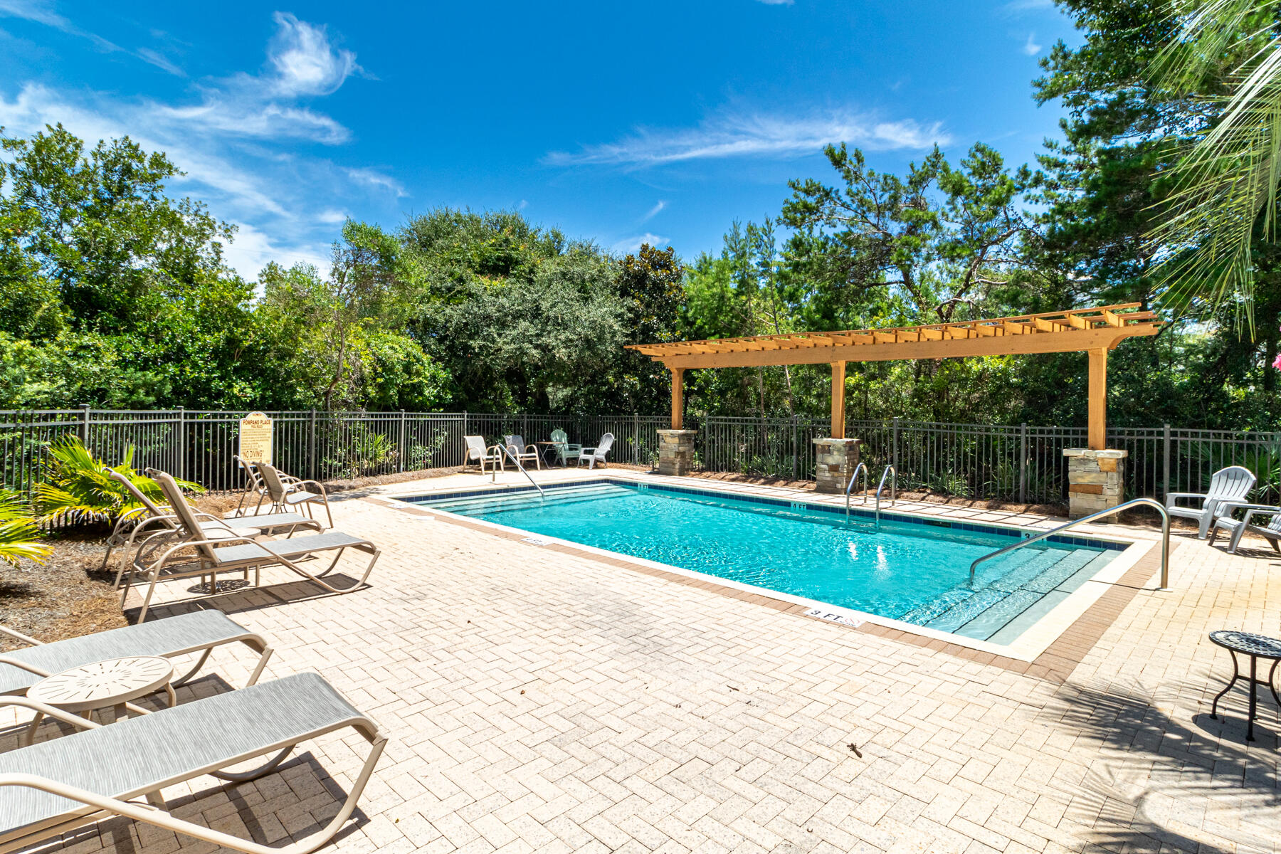 Lot 6 Pompano Pl Inlet Beach Inlet Beach, FL 32461 - Photo 3 of 34 a view of a swimming pool with a patio