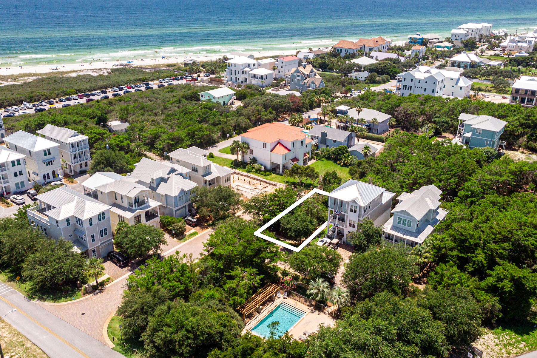 Lot 6 Pompano Pl Inlet Beach Inlet Beach, FL 32461 - Photo 7 of 34 an aerial view of multiple house