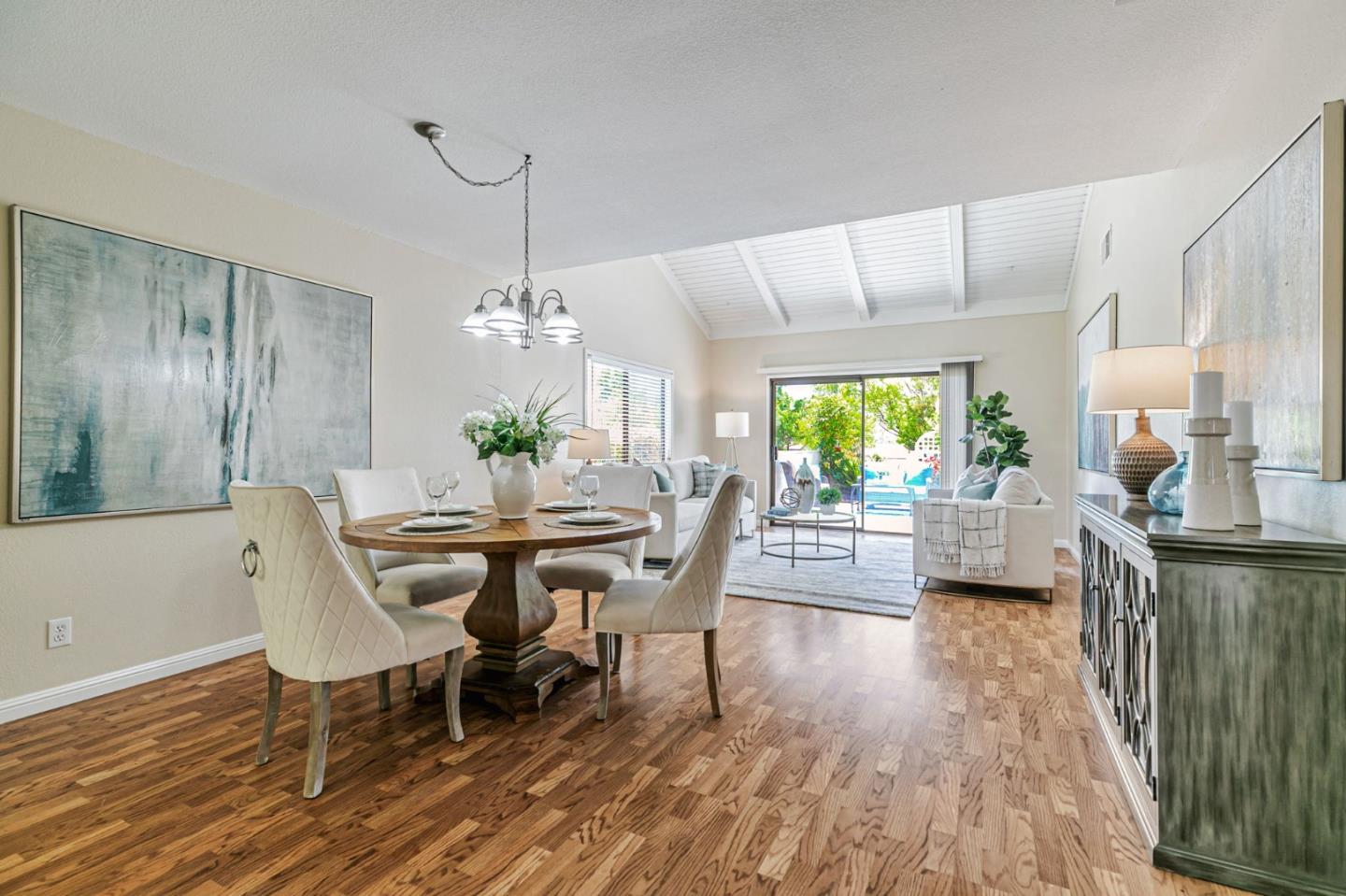 6200 Gerdts Drive San Jose, CA 95135 - Photo 16 of 39 a view of a dining room with furniture window and wooden floor