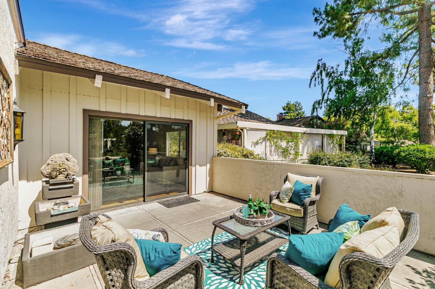 6200 Gerdts Drive San Jose, CA 95135 - Photo 33 of 39 a view of a patio with couches table and chairs and potted plants