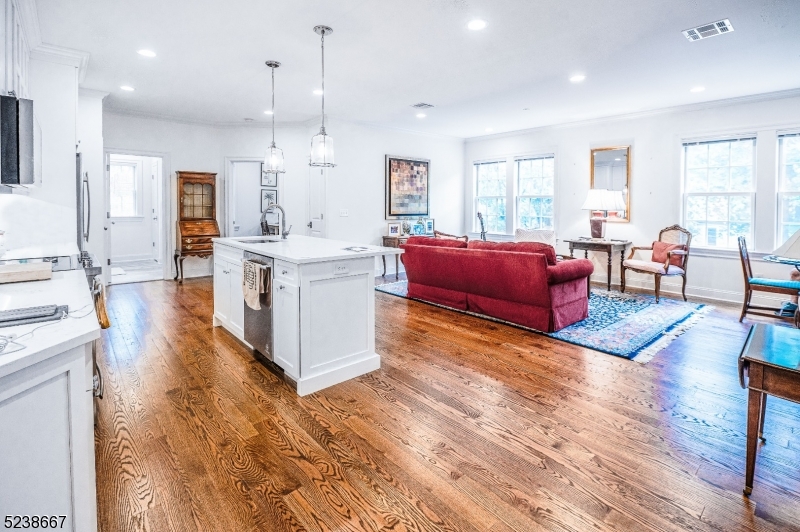 29 Euclid Avenue, Unit 203 Summit, NJ 07901 - Photo 4 of 25 a large living room with stainless steel appliances granite countertop furniture wooden floor and a window