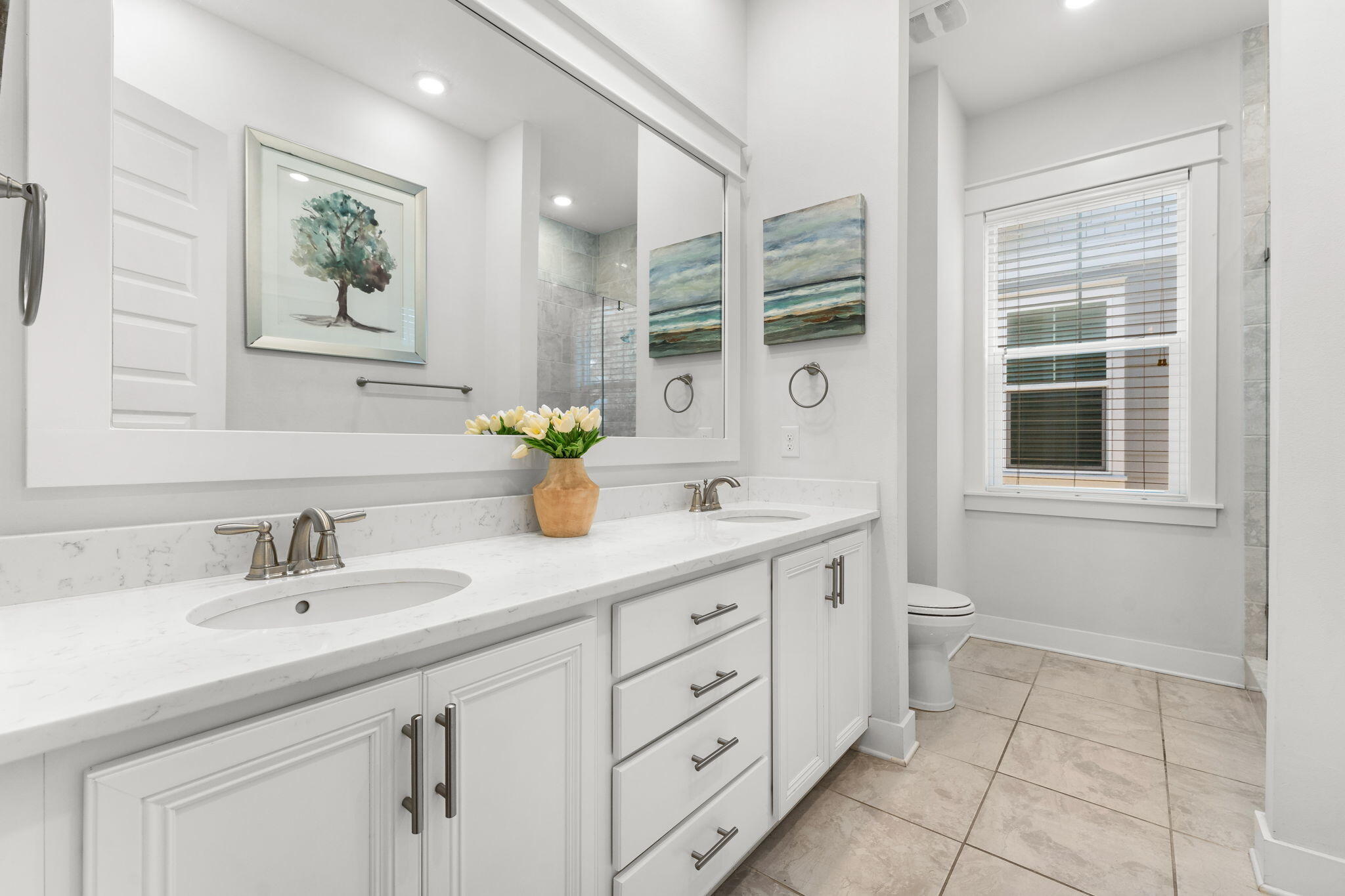 Undisclosed Address Inlet Beach, FL 32461 - Photo 19 of 44 a bathroom with a sink double vanity and a granite