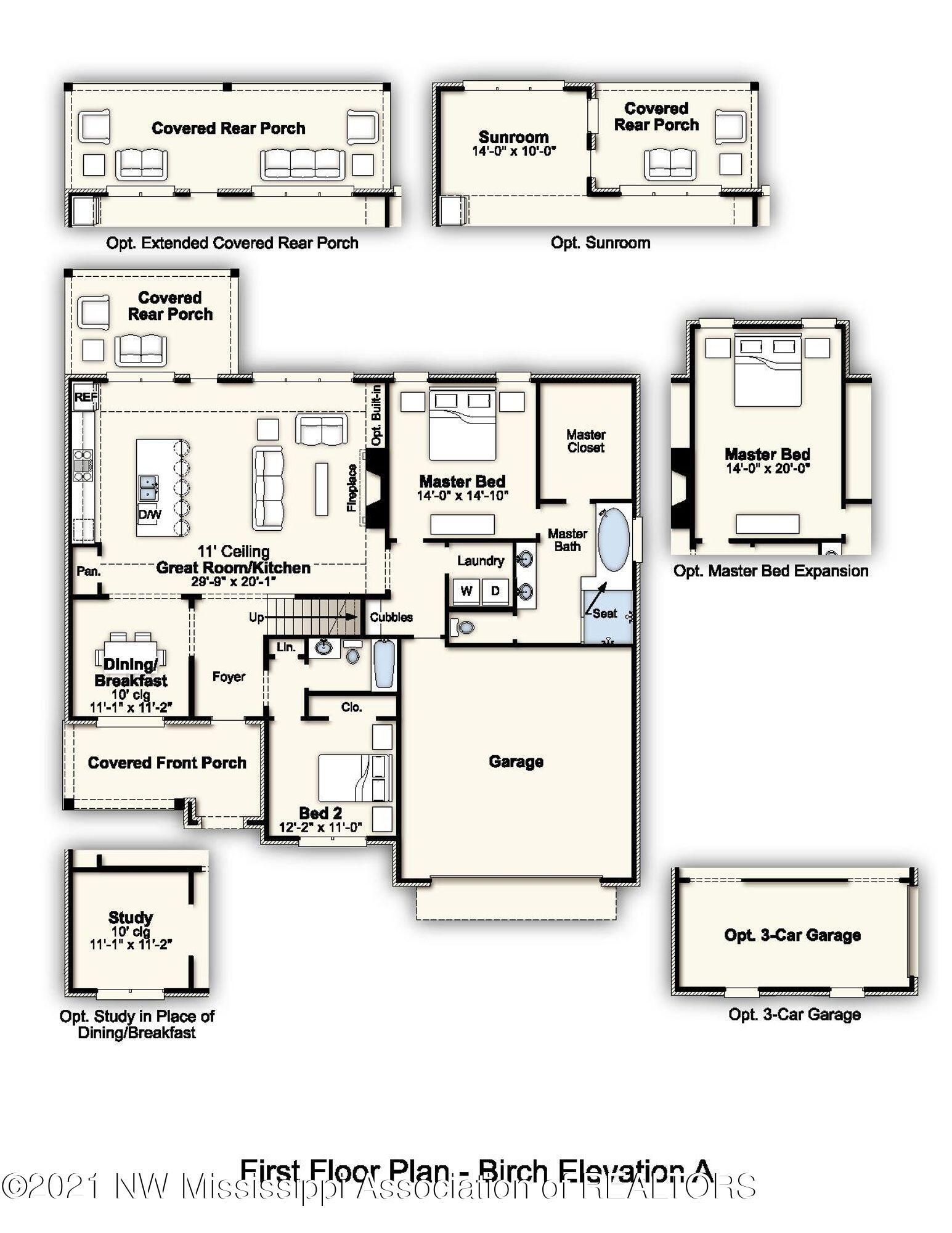 448 Ruskin Loop Hernando, MS 38632 - Photo 30 of 32 First Floor Plan