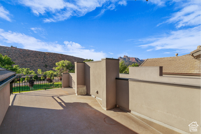 101 Chuckwalla Lane Springdale, UT 84767 - Photo 34 of 51 View of patio / terrace with a mountain view