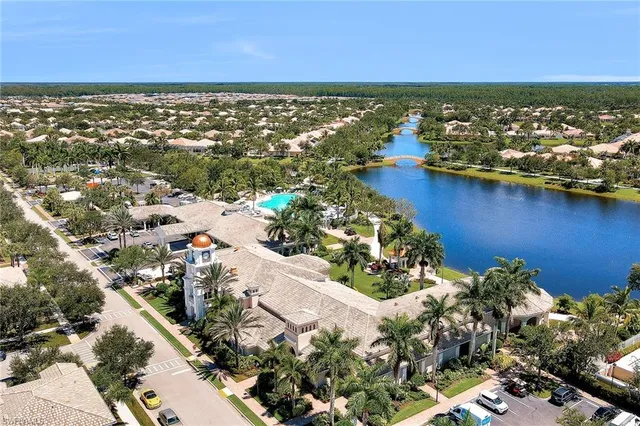 a view of a city with an ocean beach