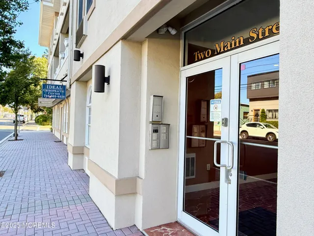 front view of a house with a door