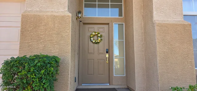 a view of front door