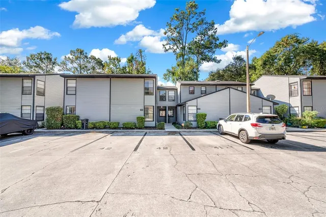 a white house with a street view