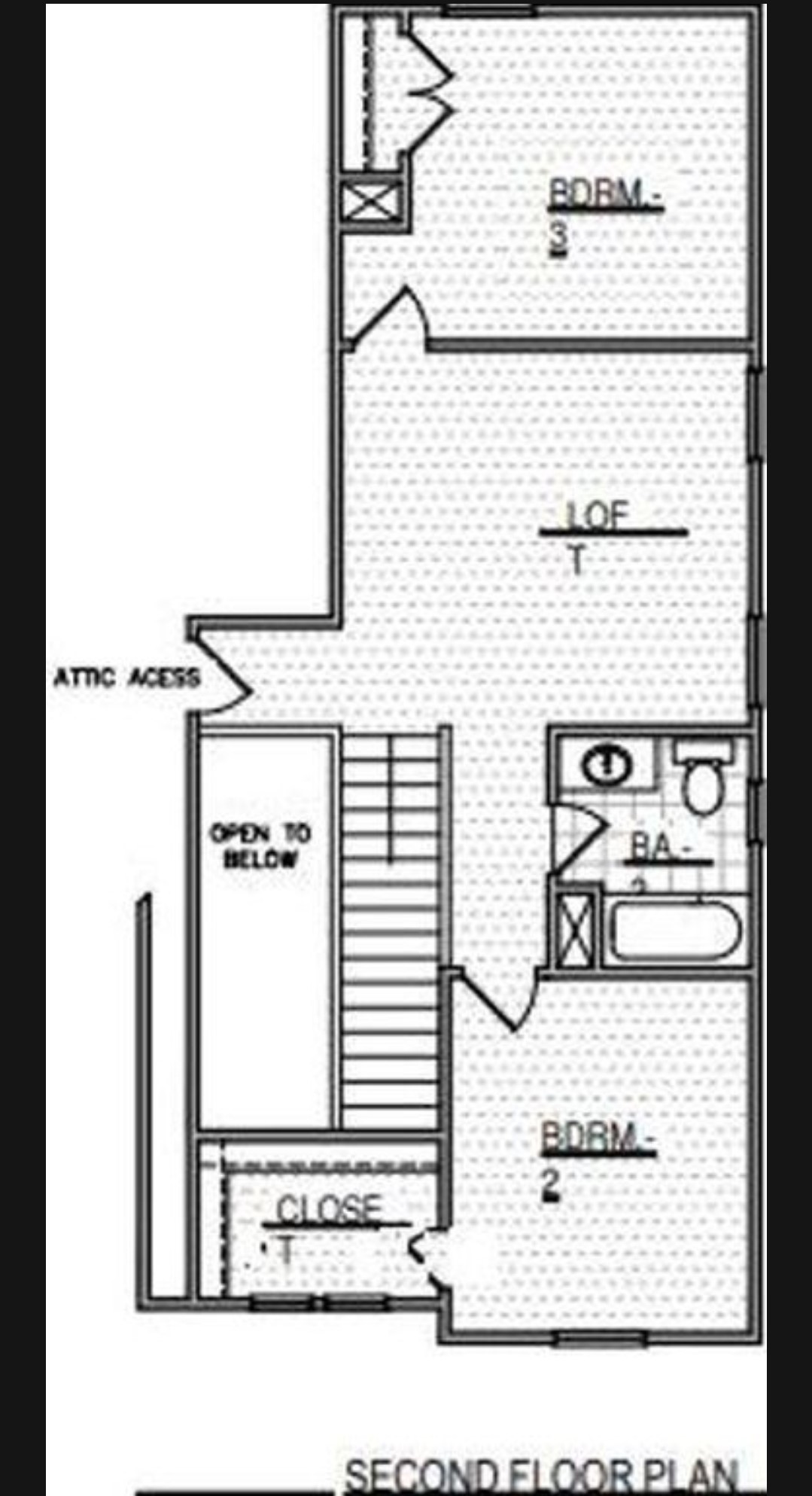 2771 Winding Creek Road Kyle, TX 78640 - Photo 24 of 24 A well-designed second-floor plan with convenient attic access and two distinct bedrooms.