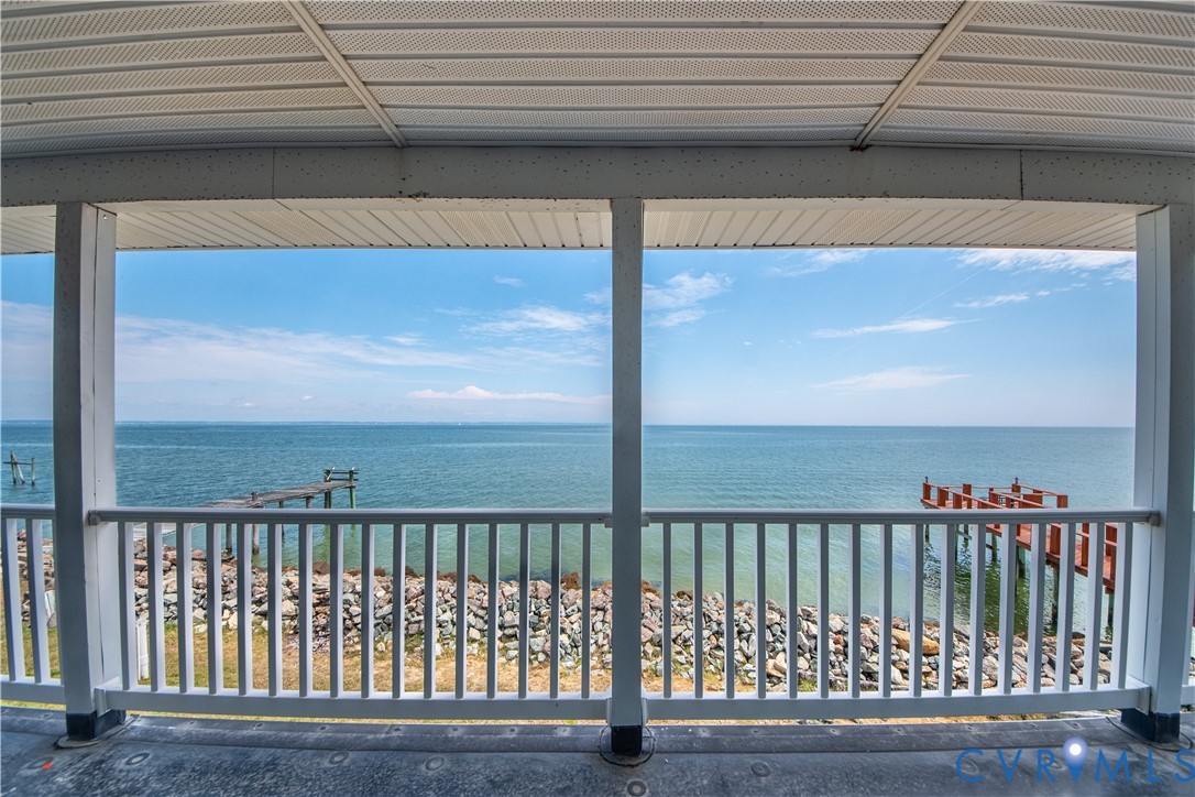 154 Riverside Drive Deltaville, VA 23043 - Photo 29 of 38 a view of a balcony