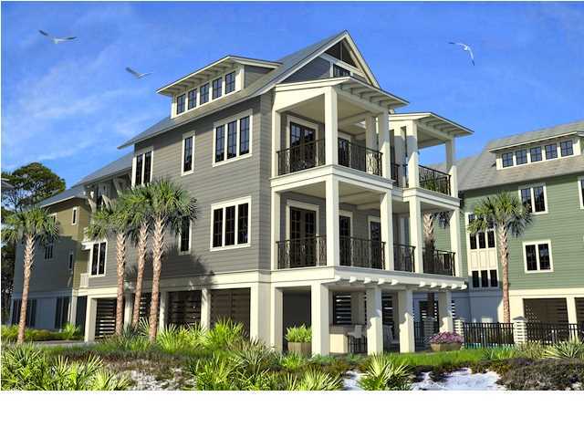 a front view of a multi story building